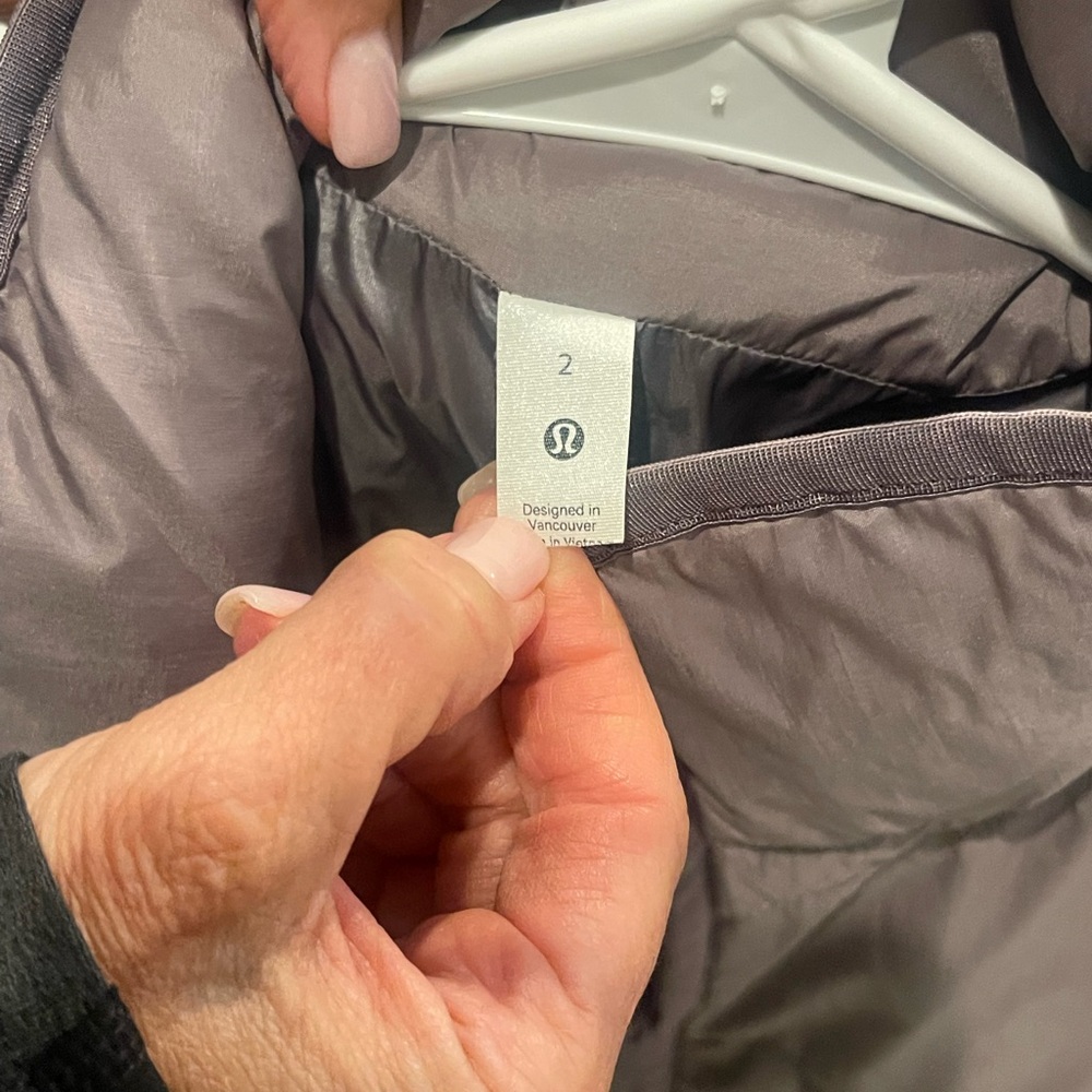 Size 2 grey Lululemon Workout Jacket